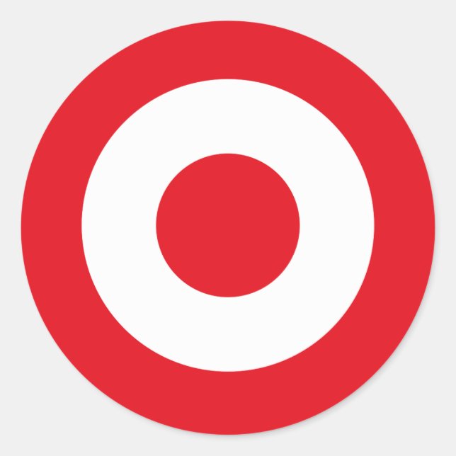 Turkey country flag roundel army round symbol classic round sticker (Front)