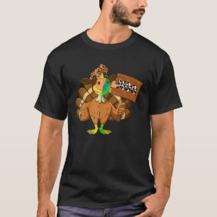 Turkey Cow Moo Funny Thanksgiving Joke Farmers Cow T-Shirt
