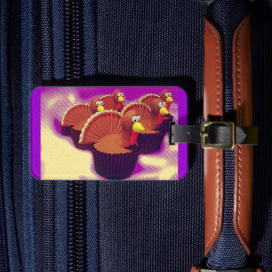 Turkey Cupcakes! Luggage Tag