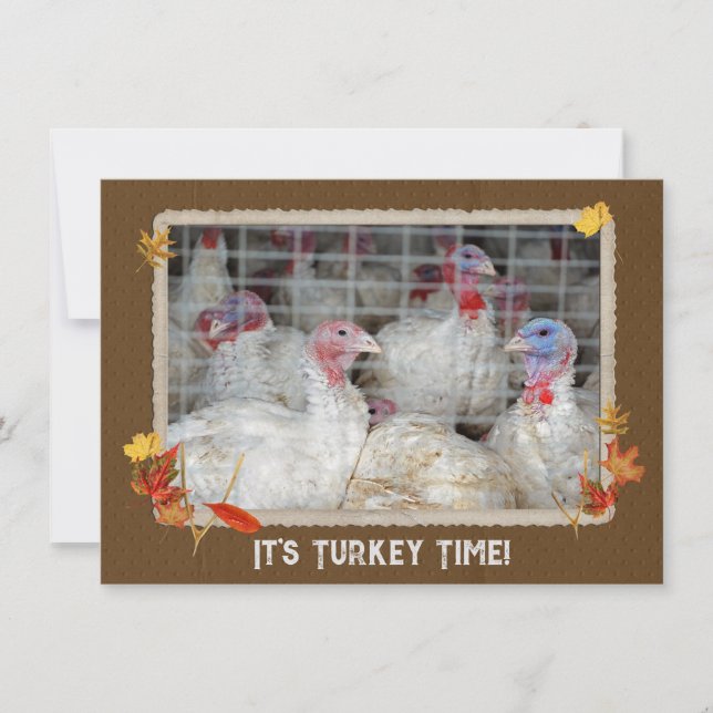 Turkey Day Dinner Invite (Front)