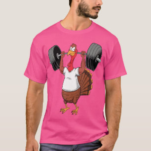 Turkey Deadlift Funny Thanksgiving Day Fitness Wei T-Shirt