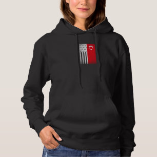 Turkey Design for proud Turkish Americans Hoodie