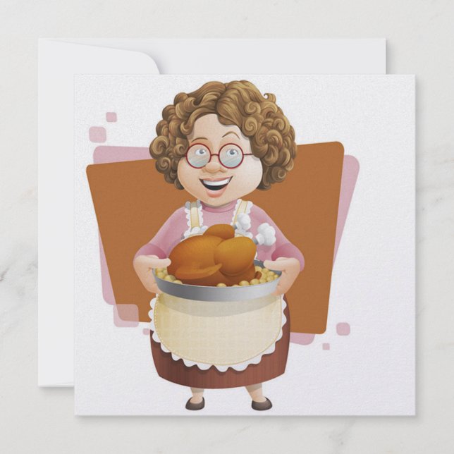 Turkey Dinner / Thanksgiving / Christmas Invitation (Front)