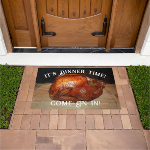 Turkey Dinner Thanksgiving  Doormat
