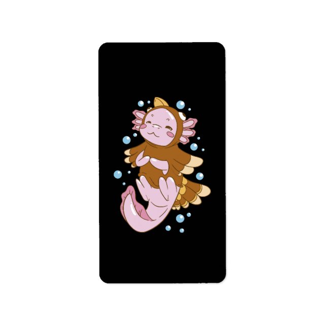 Turkey Disguise Axolotl Fun Label (Front)