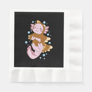 Turkey Disguise Axolotl Fun Napkin