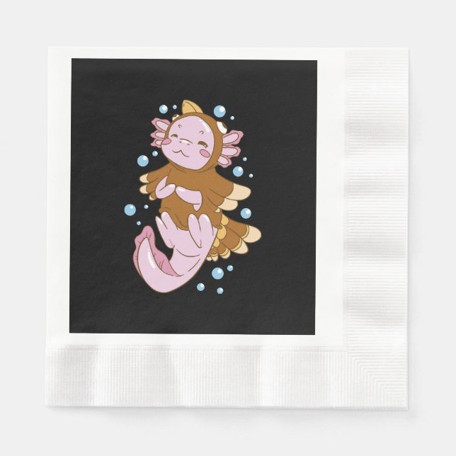 Turkey Disguise Axolotl Fun Napkin (Front)