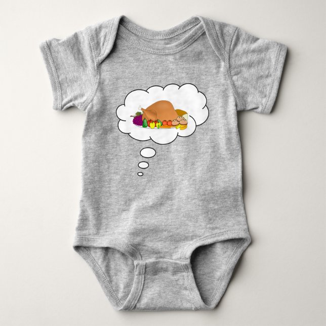 Turkey Dream Funny Baby Bodysuit (Front)