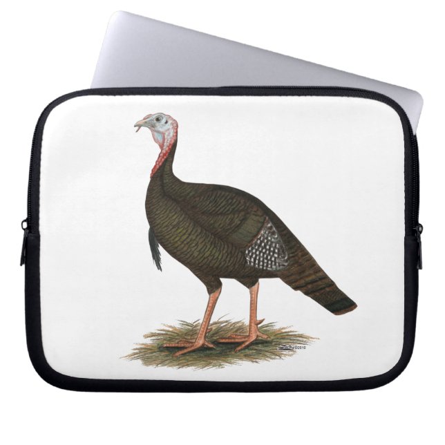 Turkey:  Eastern Wild Tom Laptop Sleeve (Front)