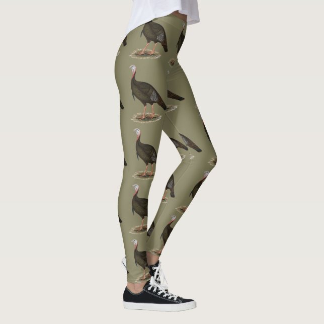 Turkey:  Eastern Wild Tom Leggings (Right)