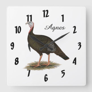 Turkey: Eastern Wild Tom Square Wall Clock