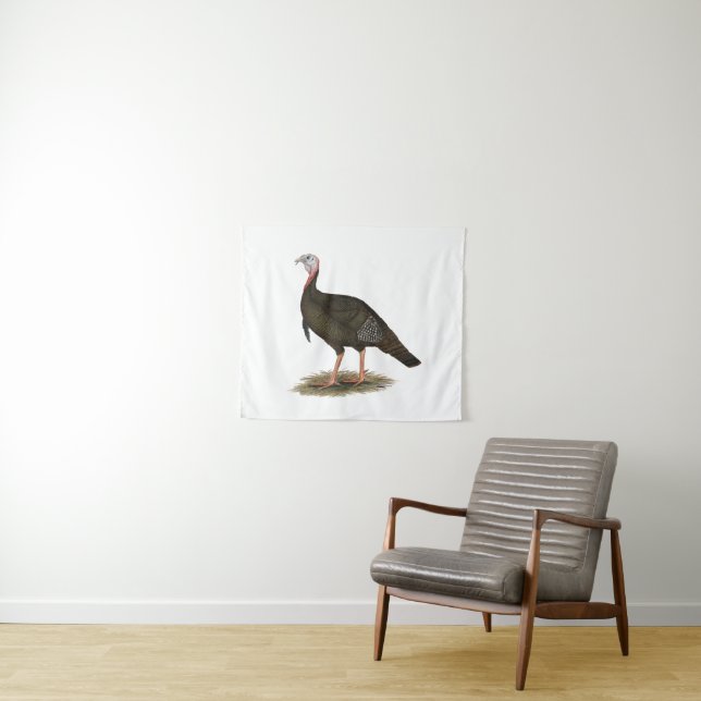 Turkey:  Eastern Wild Tom Tapestry (In Situ (Horizontal))