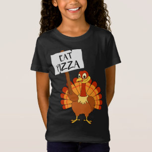 Turkey Eat Pizza Funny Vegan Thanksgiving Men Wome T-Shirt