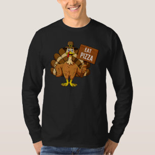 Turkey Eat Pizza Thanksgiving  Boys Girls Kids 1 T-Shirt