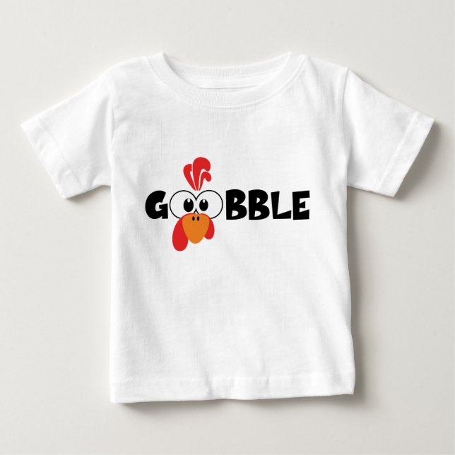 Turkey Face Gobble T Shirt (Front)