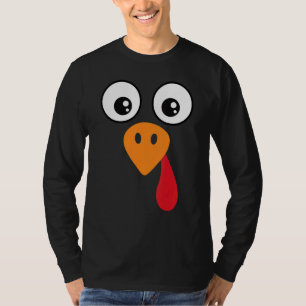 Turkey Face  Kids Adult  Halloween Thanksgiving 6 T-Shirt
