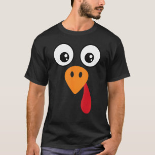 Turkey Face  Kids Adult  Halloween Thanksgiving 6 T-Shirt