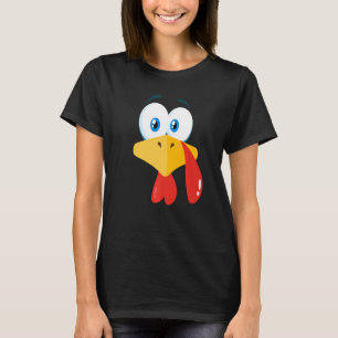 TURKEY FACE  Kids Adult Halloween Thanksgiving T-Shirt