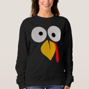 Turkey Face Pilgrim  Thanksgiving Costume  2 Sweatshirt