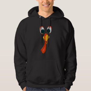 Turkey Face Thanksgiving Matching Outfit Family Go Hoodie
