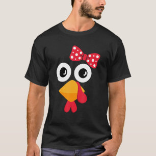 Turkey Face Tro Cute Thanksgiving Running T-Shirt