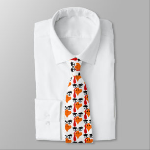 Turkey Face With Eyelashes Neck Tie