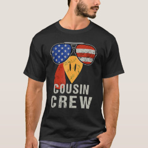 Turkey Face With Sunglasses Cousin Crew Turkey Tha T-Shirt