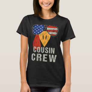 Turkey Face With Sunglasses Cousin Crew Turkey Tha T-Shirt