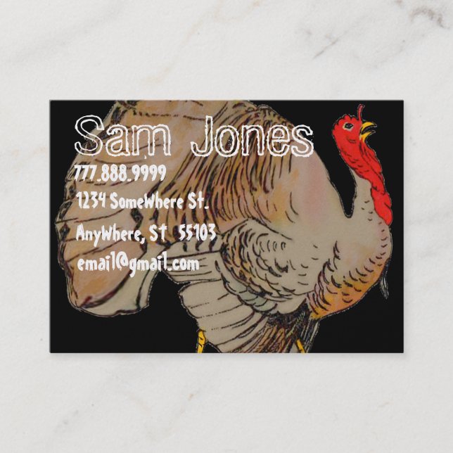 Turkey Farm Business Card (Front)