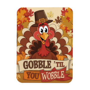 Turkey feast thanksgiving magnet