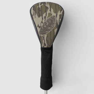 Turkey Feather Bottom Lands Camo Forest Golf Head Cover