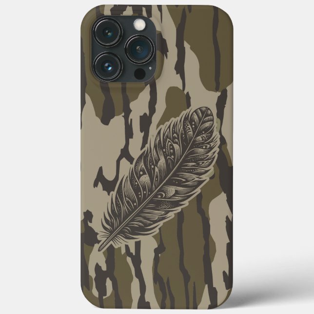 Turkey Feather Bottomland Camo Forest Camouflage Case-Mate iPhone Case (Back)