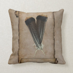 Turkey Feather Quill Cushion