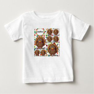 Turkey Festive Kawaii Colourful Print Baby T-Shirt