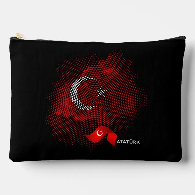 Turkey flag accessory pouch (Front)