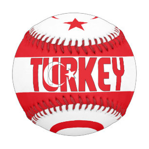 Turkey Flag and Coat of Arms Patriotic Baseball