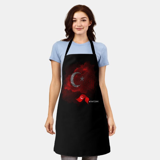 Turkey flag apron (Worn)