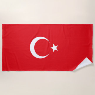Turkey Flag Beach Towel