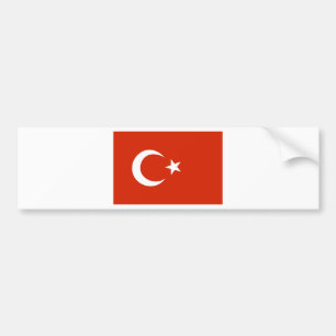 Turkey flag bumper sticker