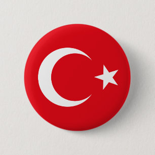 Turkey Flag Button