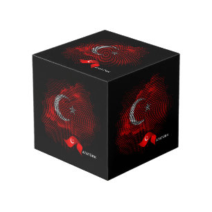 Turkey flag cube
