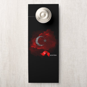 Turkey flag door hanger