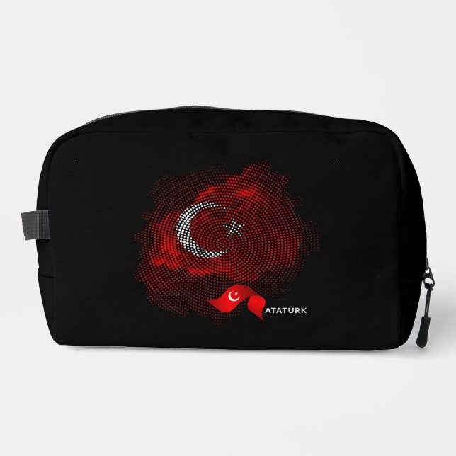 Turkey flag dopp kit (Front)