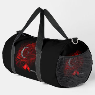 Turkey flag duffle bag