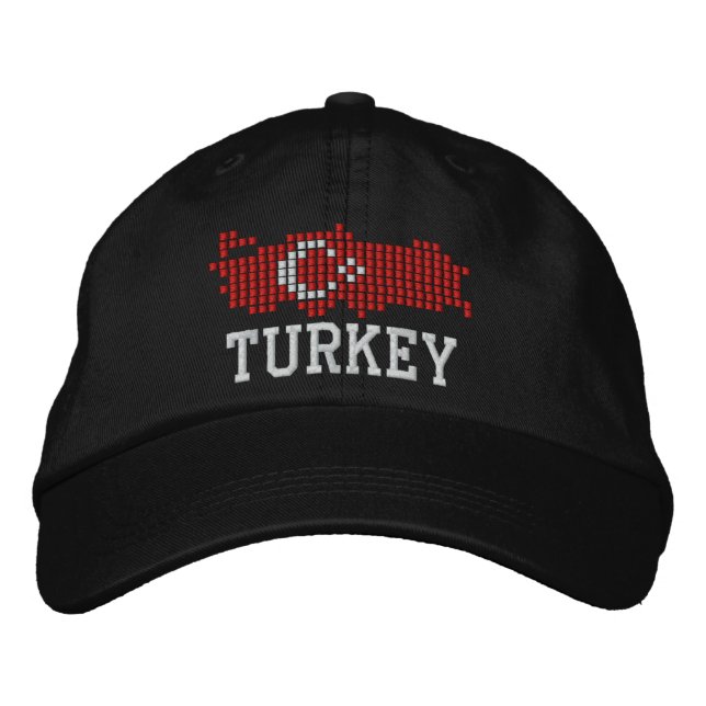 Turkey Flag Embroidered Hat (Front)