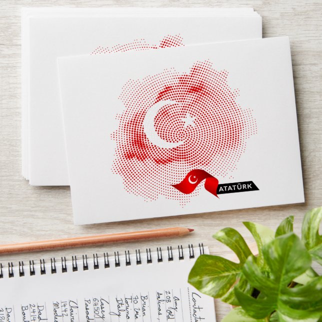 Turkey flag envelope (Stacked)