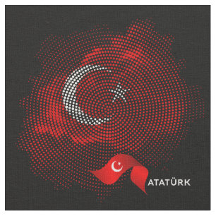 Turkey flag fabric