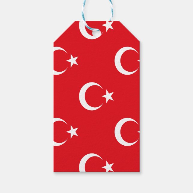 Turkey Flag Gift Tags (Front)