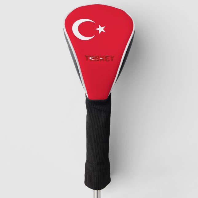 Turkey flag golf head cover (Front)