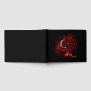 Turkey flag guest book